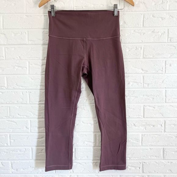 lululemon athletica Pants - Lululemon Wunder Under Crop Hi Rise Full-On Luon 21” Antique Bark Size 6